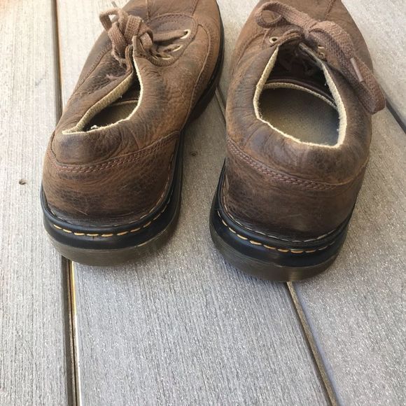 Dr. Martens John Brown Leather 5 Eye Shoes - Picture 4 of 7